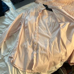 Button down blush pink